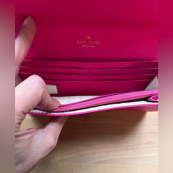 NIP Kate spade long wallet with bow and metal details - Picture 6 of 7